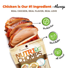 NutriChomps braids with real peanut butter flavor, irresistible and safe chew