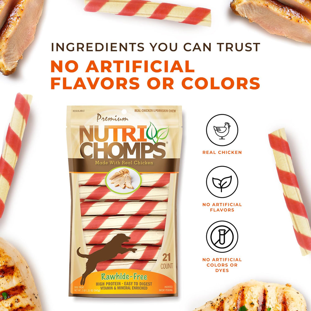 NutriChomps oven-roasted chicken flavor chews