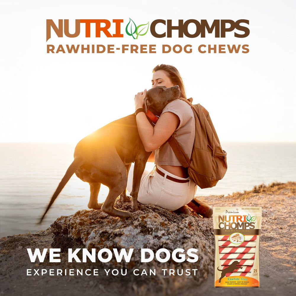 NutriChomps peanut butter flavor chews for treats
