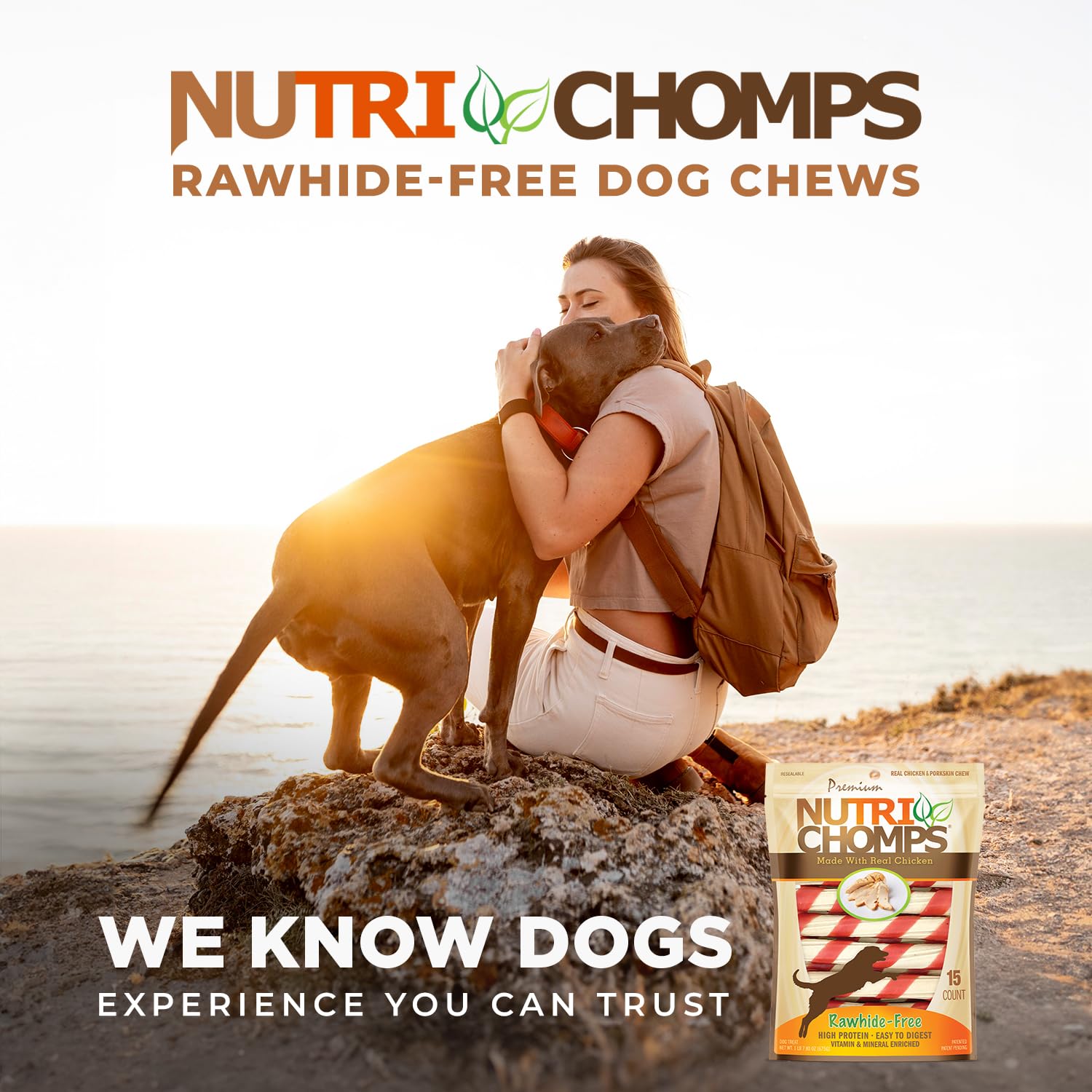 NutriChomps 6-inch twists sized for medium to giant dogs.