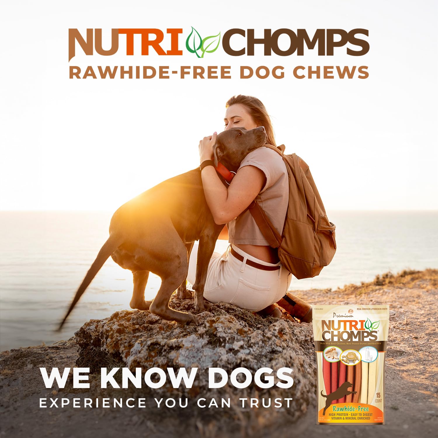 NutriChomps fortified with vitamins and minerals for overall vitality