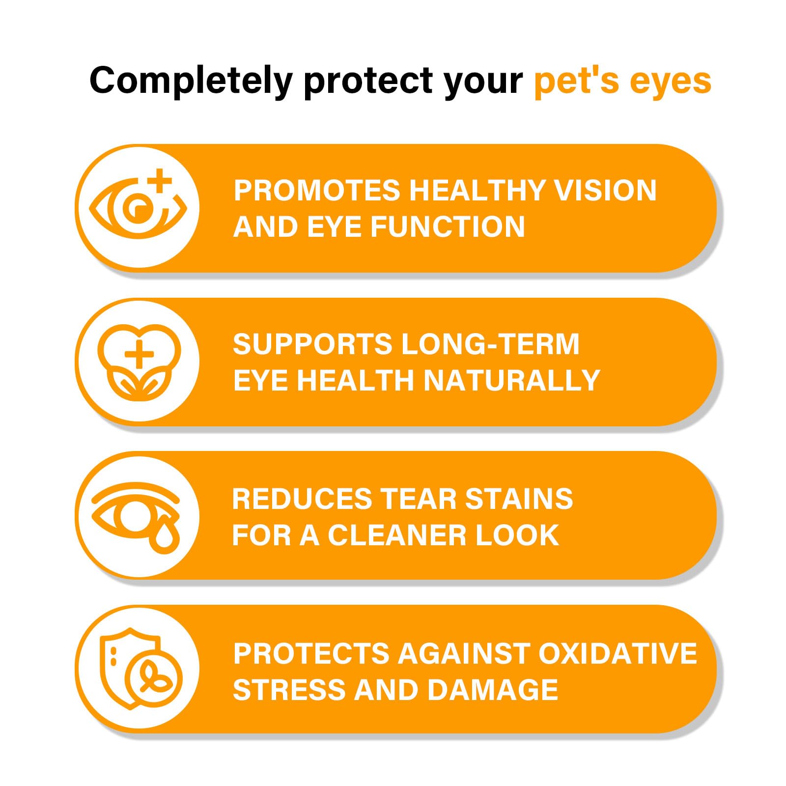 Nutridog formula with zeaxanthin and beta-carotene for eye health