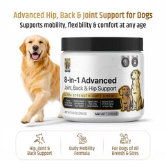 Nutrimend IQ PetriGuard chews close-up, tasty daily support for dogs.