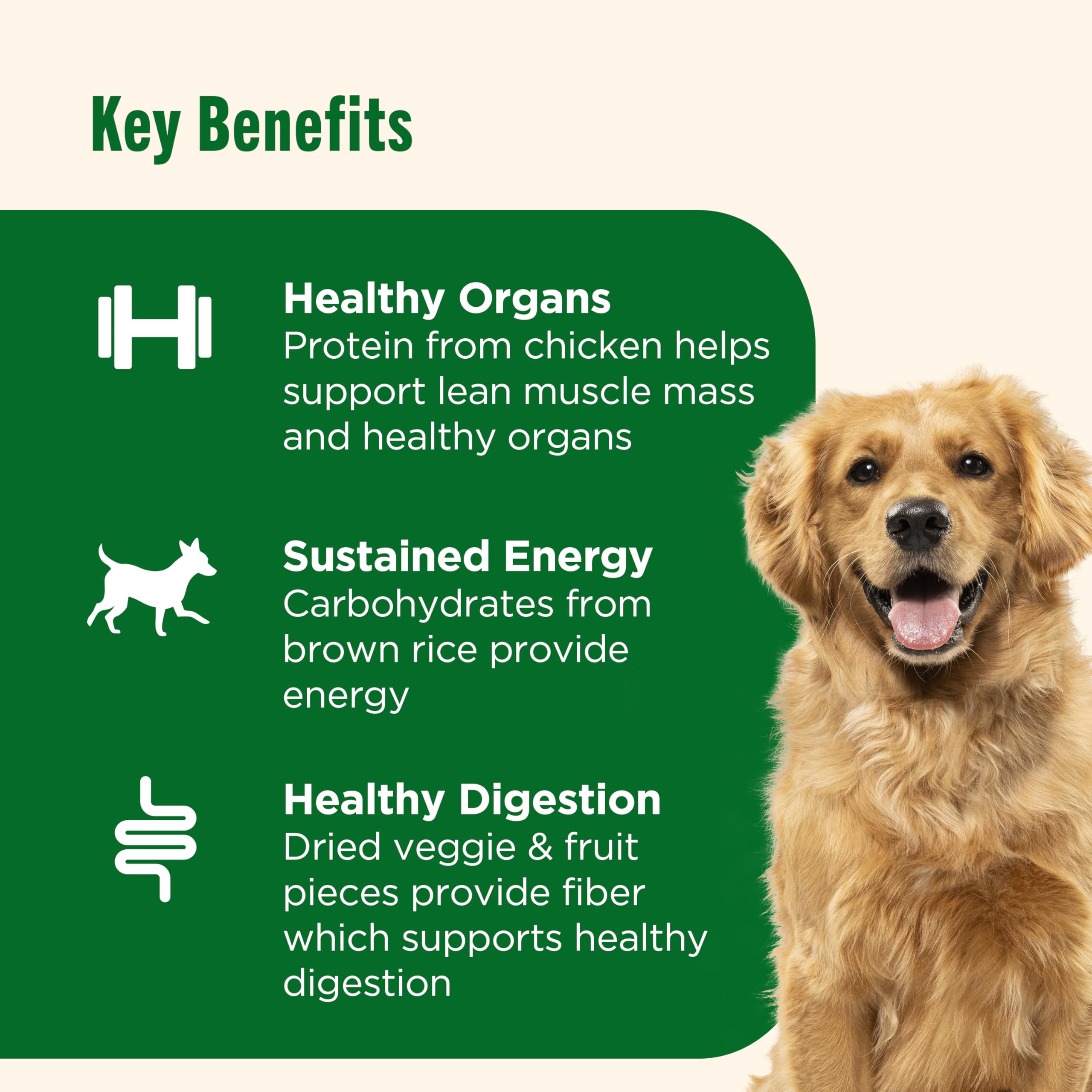 Nutrish Dish field peas; natural vitamins and minerals supporting digestion