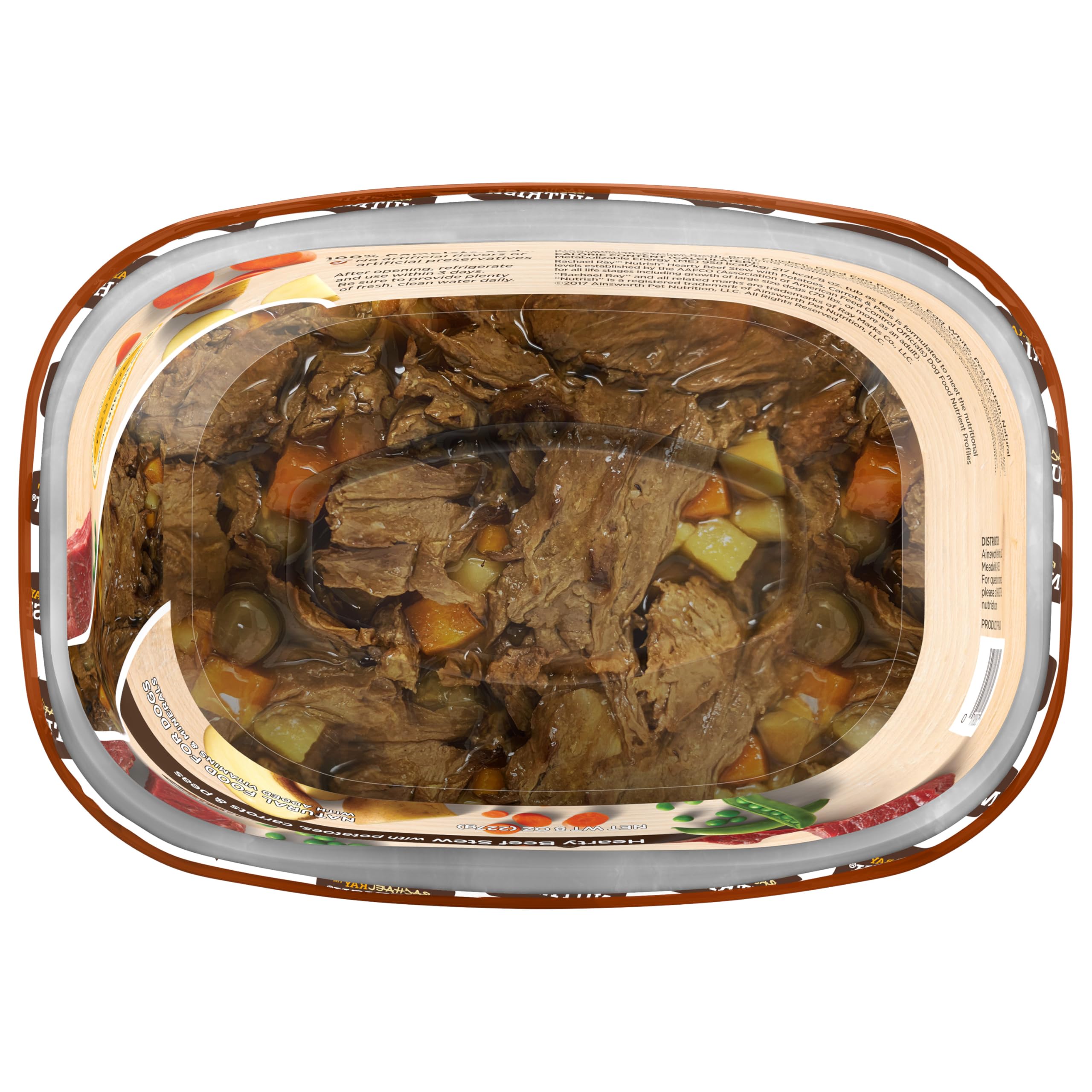Nutrish label showing no artificial flavors or preservatives
