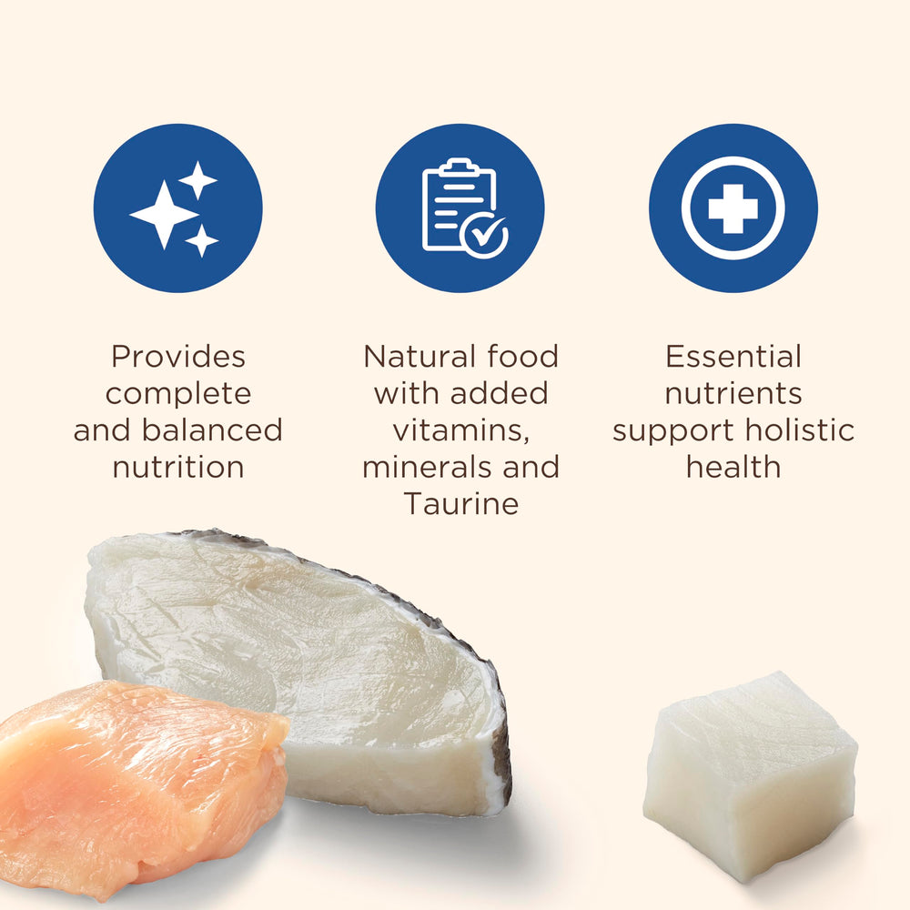 Nutrish Taurine-added formula supports essential feline nutrition needs.
