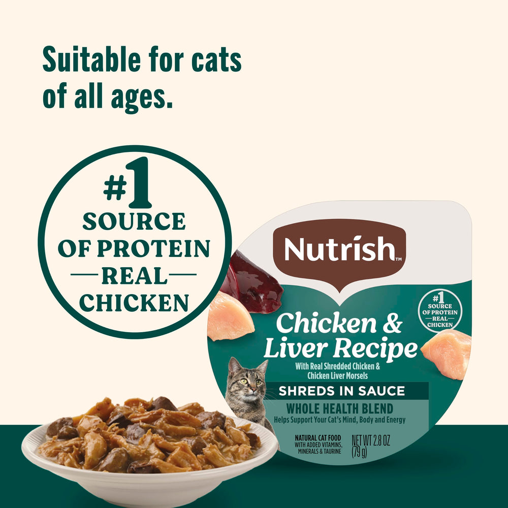 Nutrish 24-pack cups for convenient regular feeding.