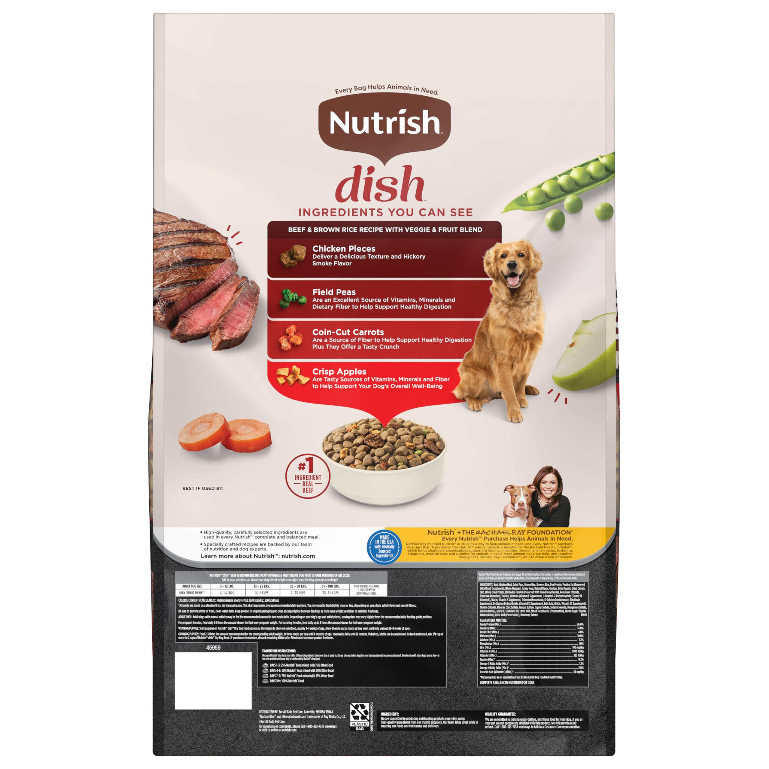 Nutrish Dish supports adult dogs with flavorful, texture-rich nutrition.