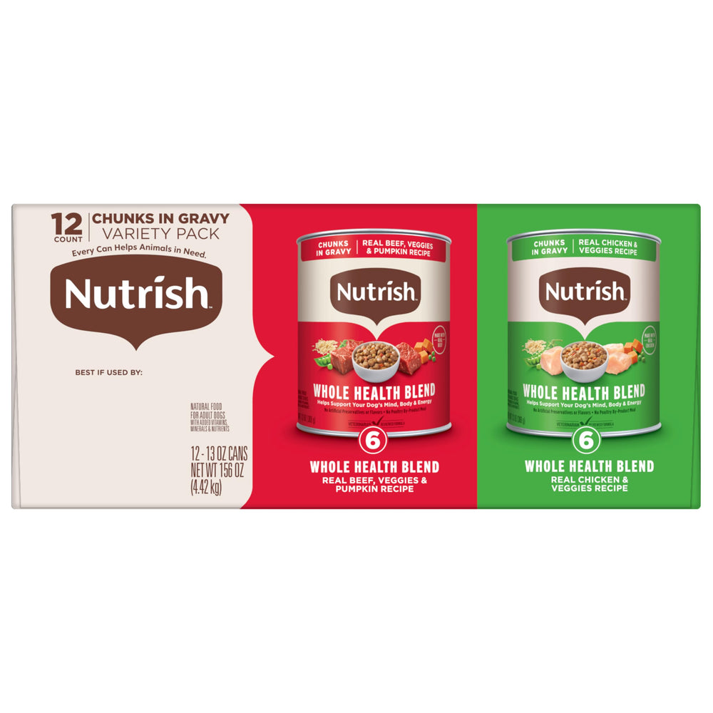 Rachael Ray Foundation logo on Nutrish packaging indicating charitable support.
