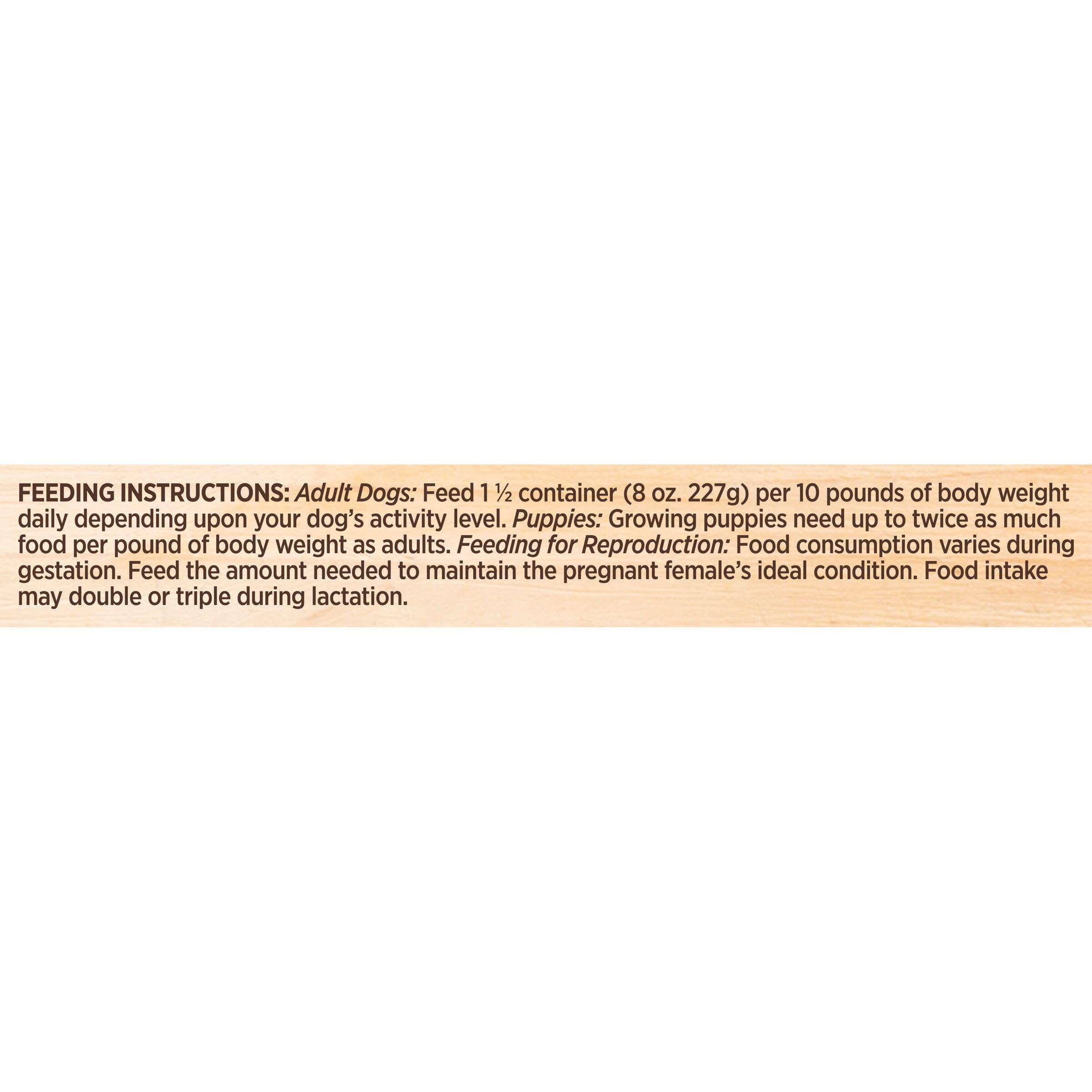 Nutrish Rachael Ray Paw Pie nutrition label highlighting vitamins and minerals