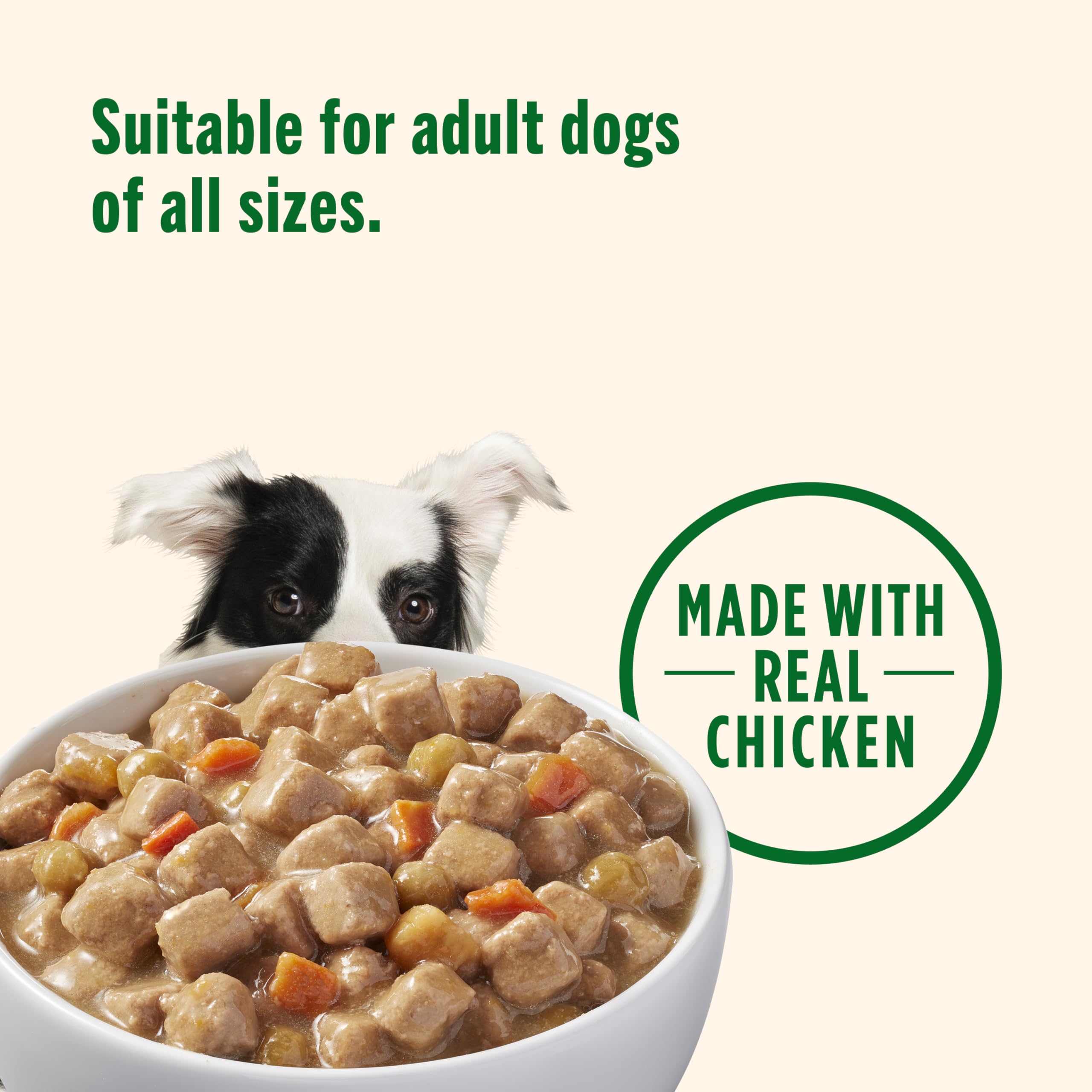 Nutrish can with real chicken and vegetables signals trusted nutrition