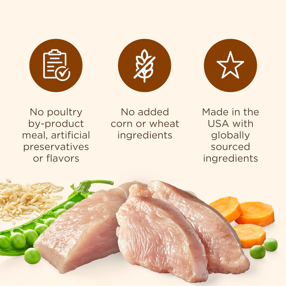 Nutrish ingredients visible with real turkey and veggies in gravy