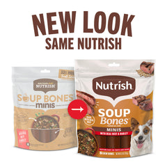 Nutrish Soup Bones Minis rawhide-free mini chews for safe chewing