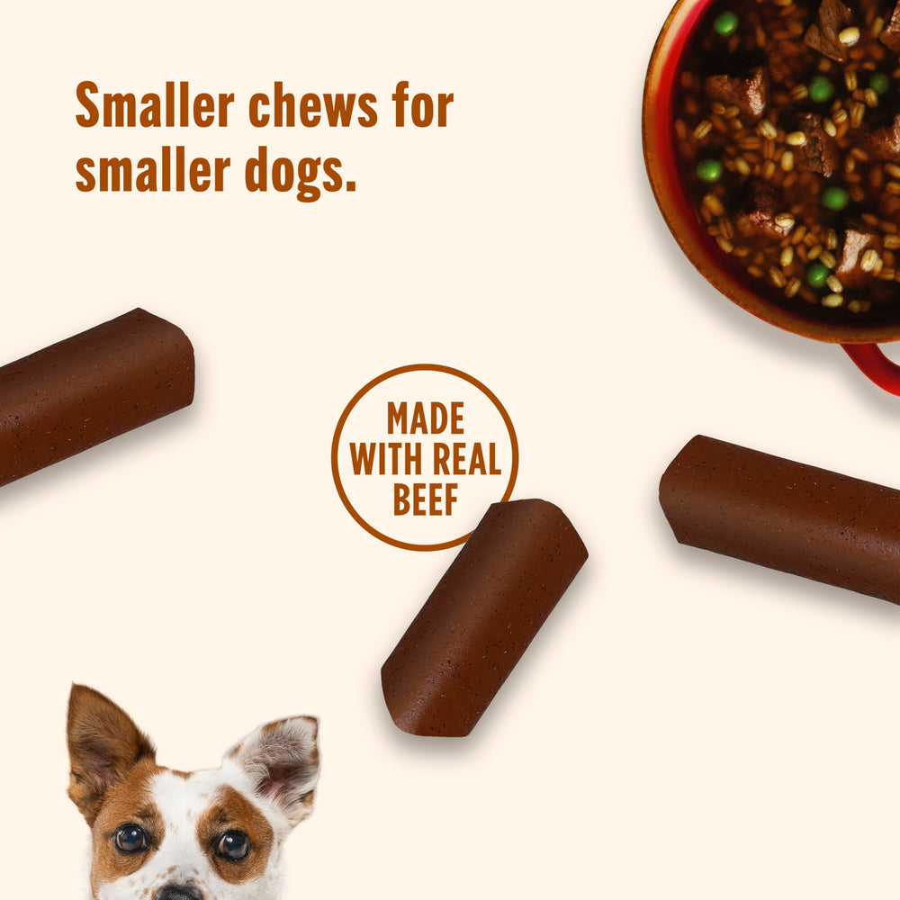Nutrish Soup Bones Minis small dog chews suitable for gentle nibbling sessions.