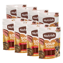 Nutrish Soup Bones real beef and barley in resealable pouch for dogs