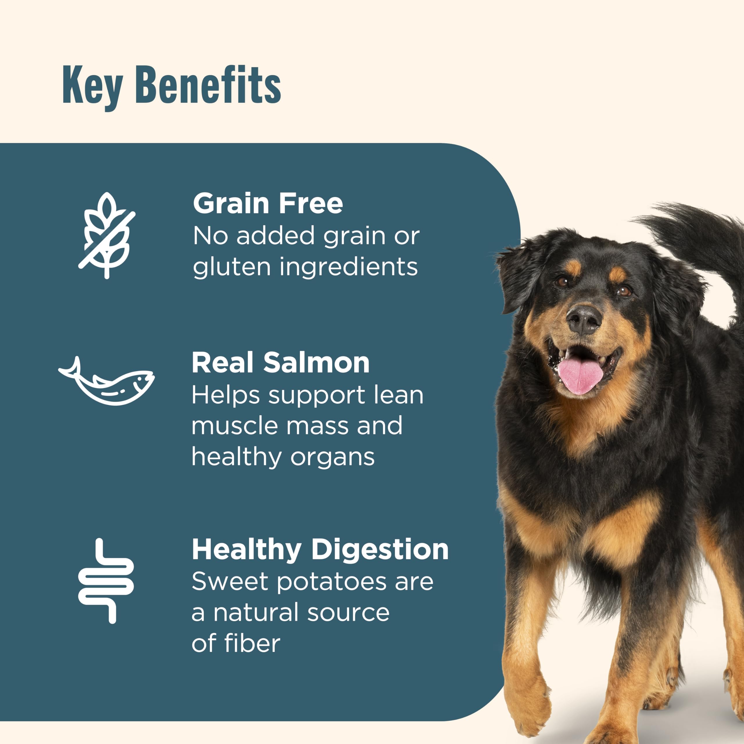Nutrish vitamins minerals and taurine on packaging.