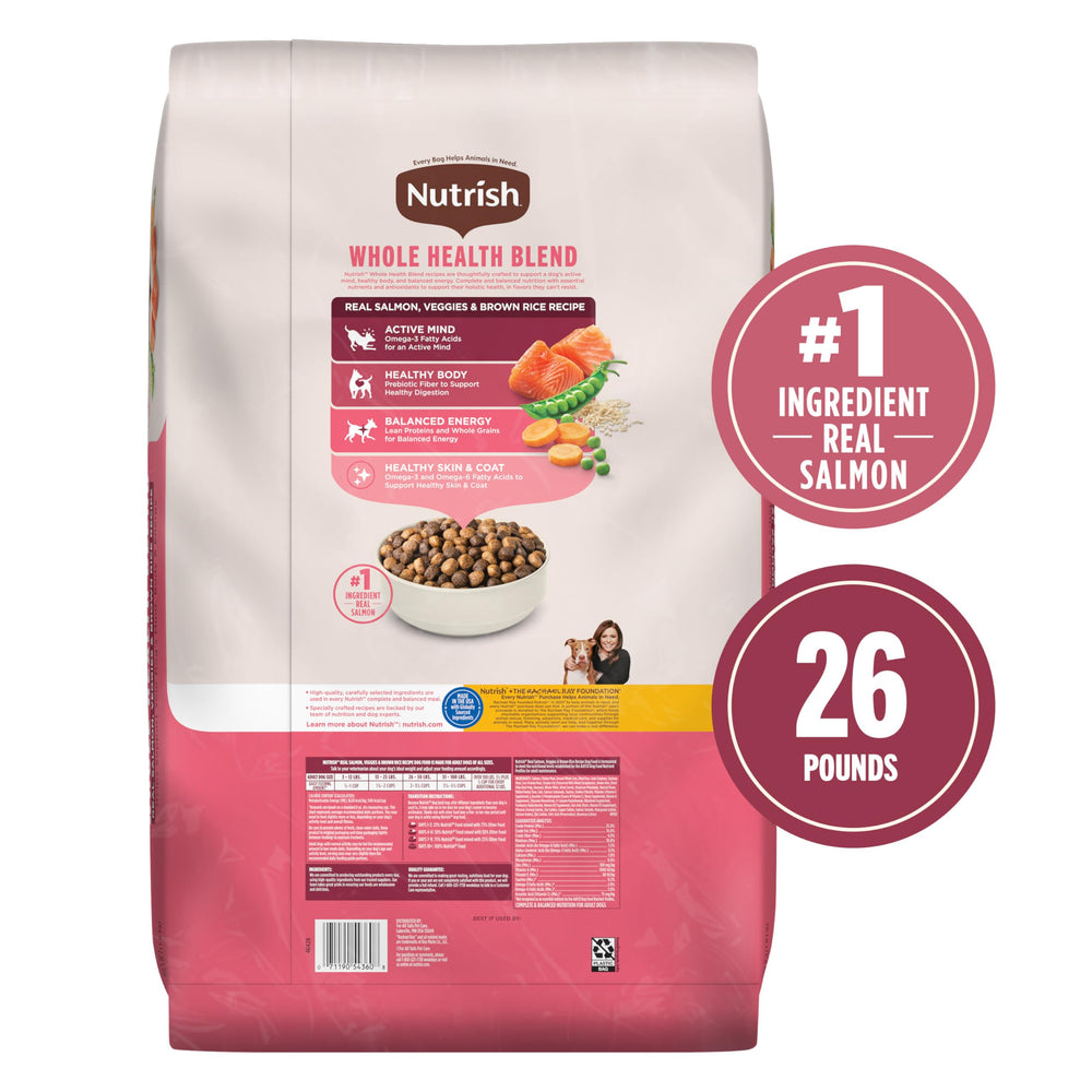Nutrish Veggies Brown Rice Mix image features balanced ingredients for steady energy.