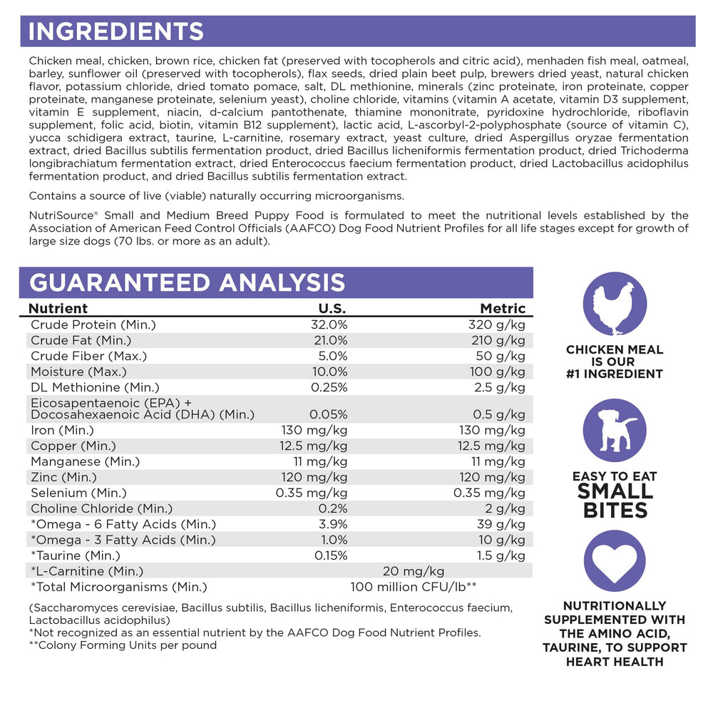 NutriSource bag on kitchen counter, reflecting practical daily feeding routine.