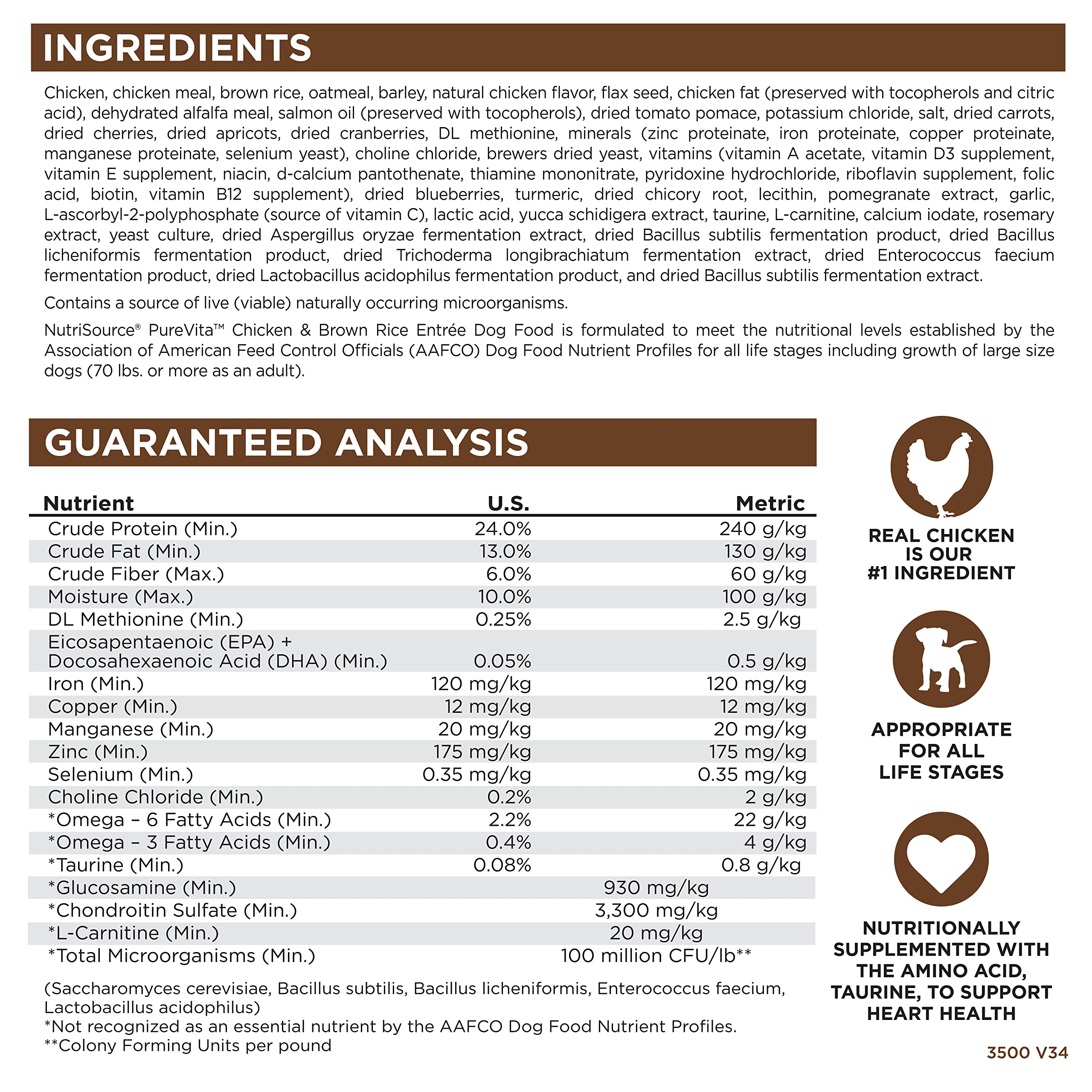NutriSource Pure Vita closed bag preserves freshness for later feeding.