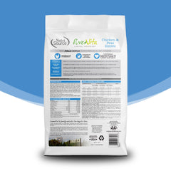 NutriSource Pure Vita grain-free kibble close-up highlighting chicken flavor