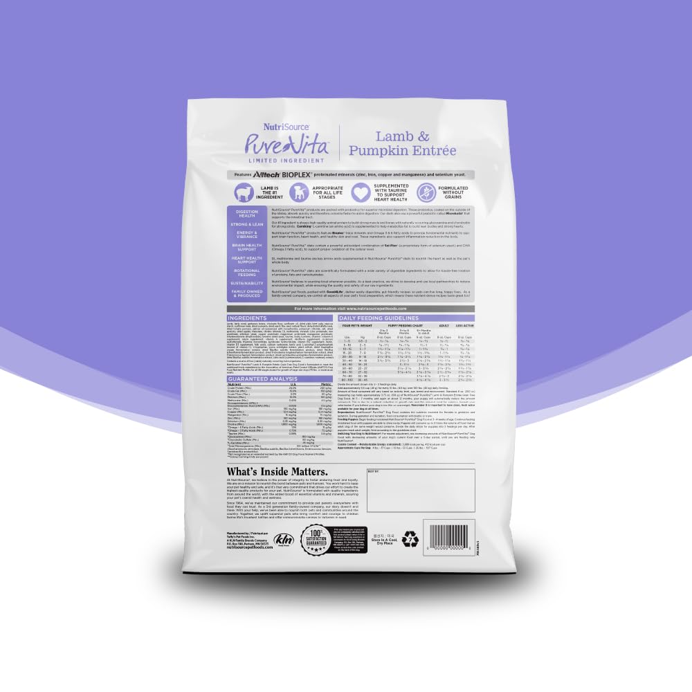 BIO-MOS prebiotic in NutriSource Pure Vita aids the intestinal tract.