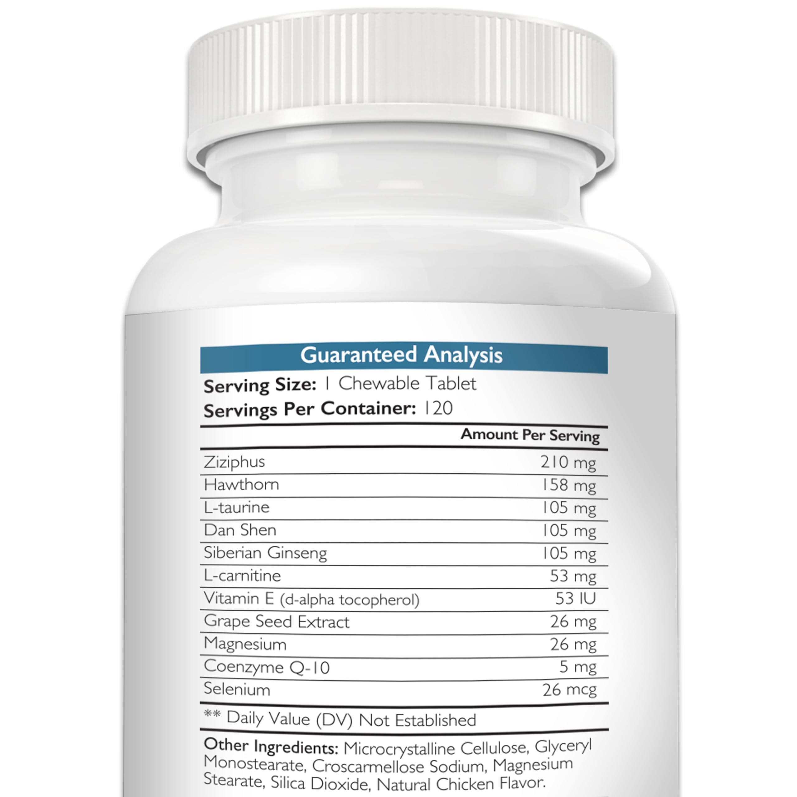 Nutrition Strength Cardio Support 365 day refund guarantee seal visible on label.