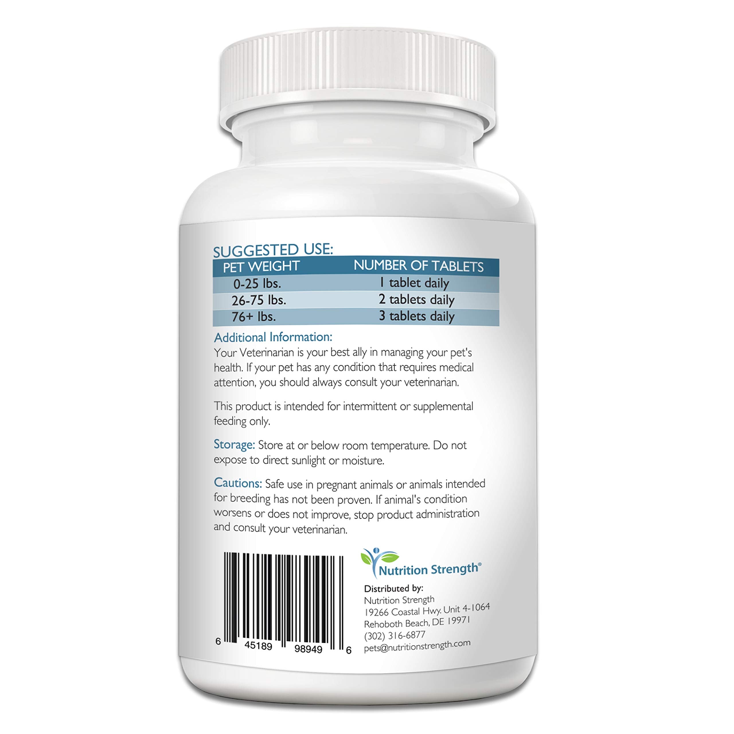 Nutrition Strength dog incontinence chews close-up highlighting tasty, easy-to-administer urinary health support.