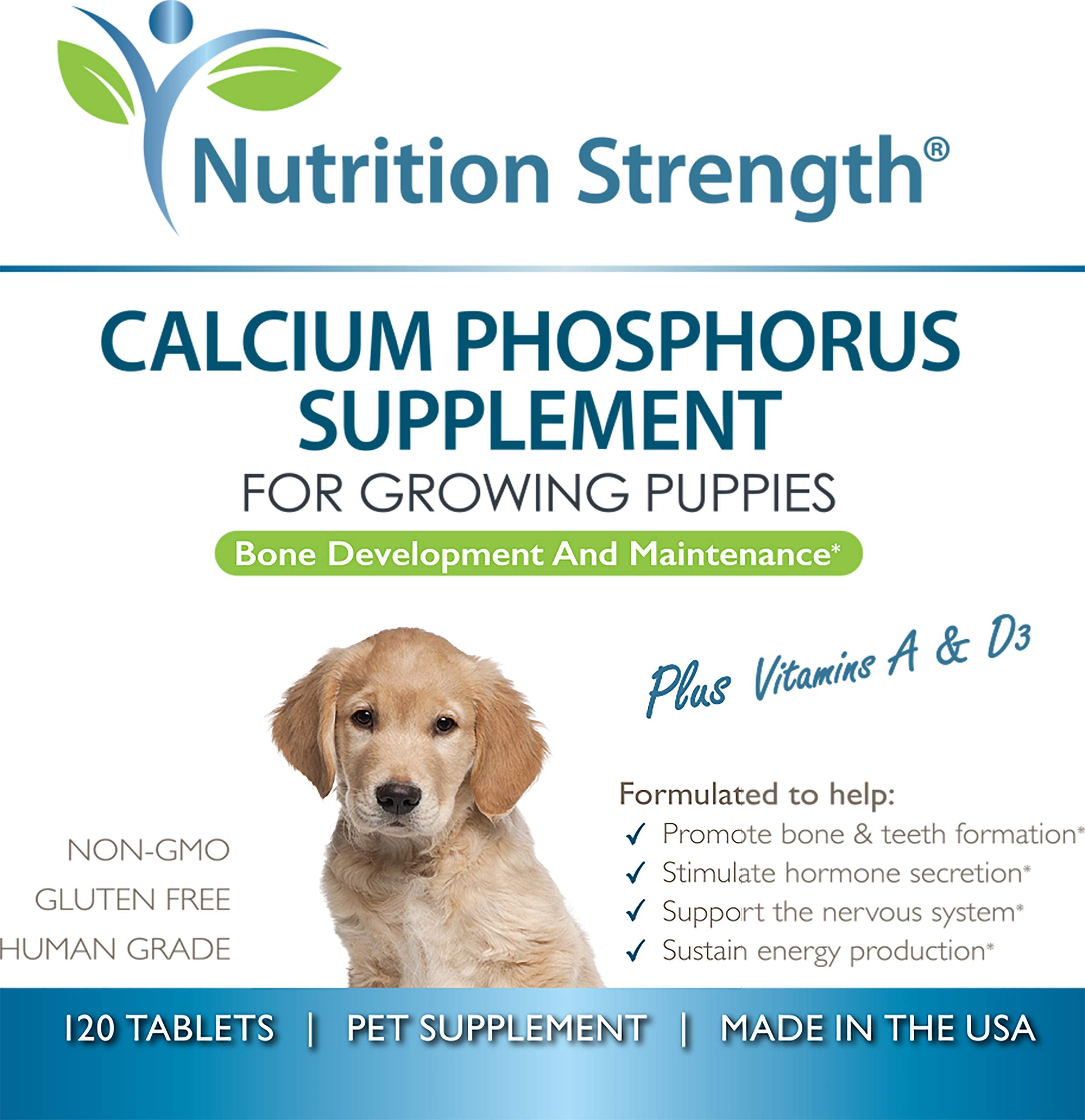 Nutrition Strength grain-free calcium phosphorus for dogs supports digestion.