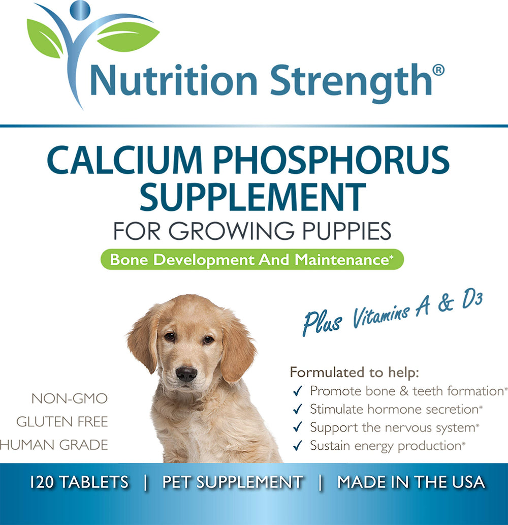 Nutrition Strength grain-free calcium phosphorus for dogs supports digestion.