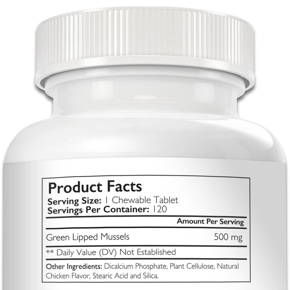 Active dog using Nutrition Strength GLM tablet during play for easy dosing.