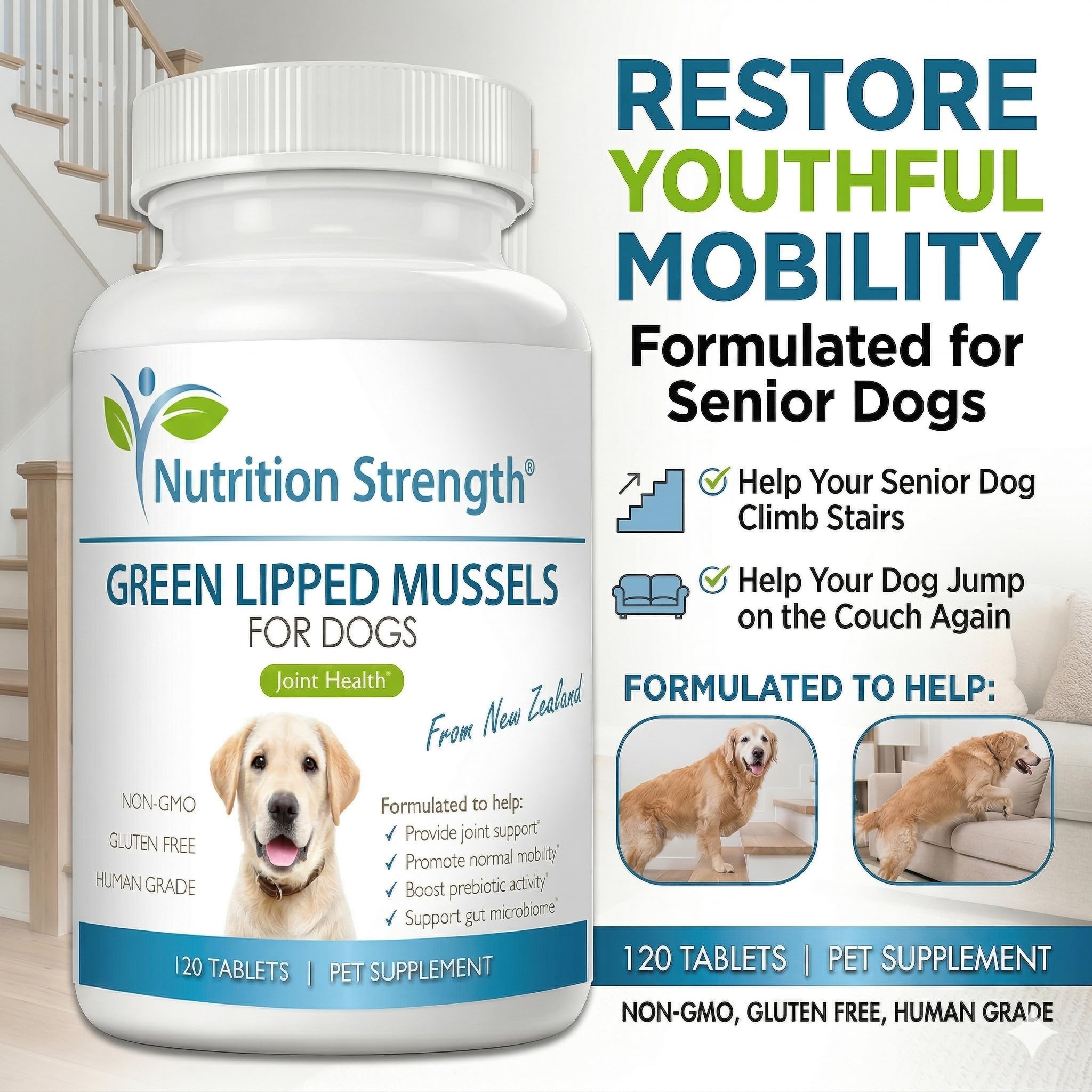 New Zealand-sourced Nutrition Strength GLM ingredients for premium wellbeing.