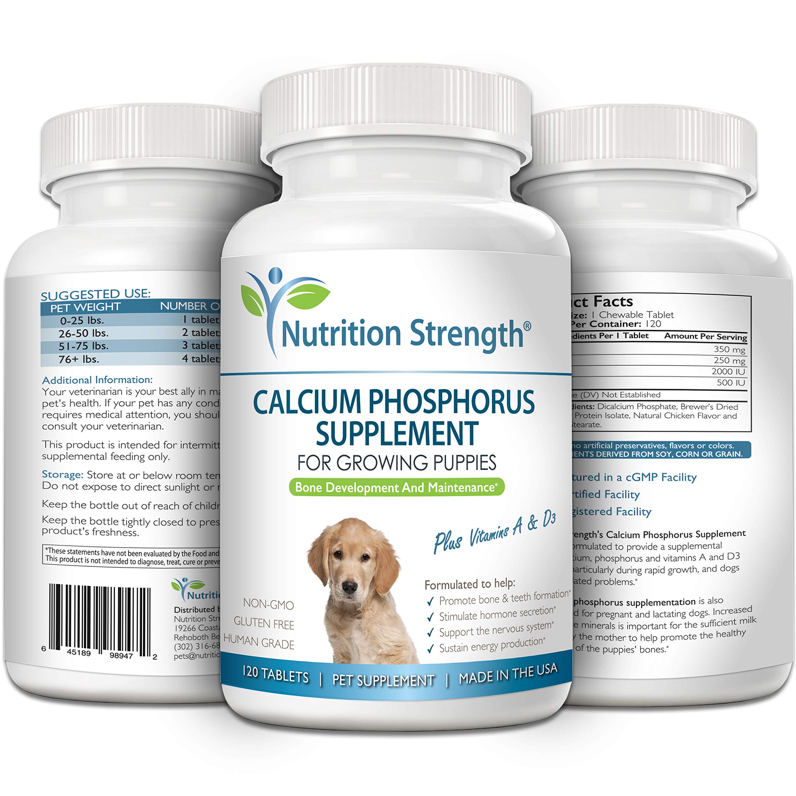 Nutrition Strength made-in-USA dog supplement ensures safety and quality.
