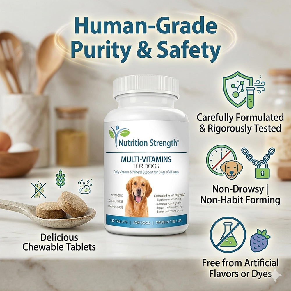 Nutrition Strength manufacturing standards and quality focus on label.