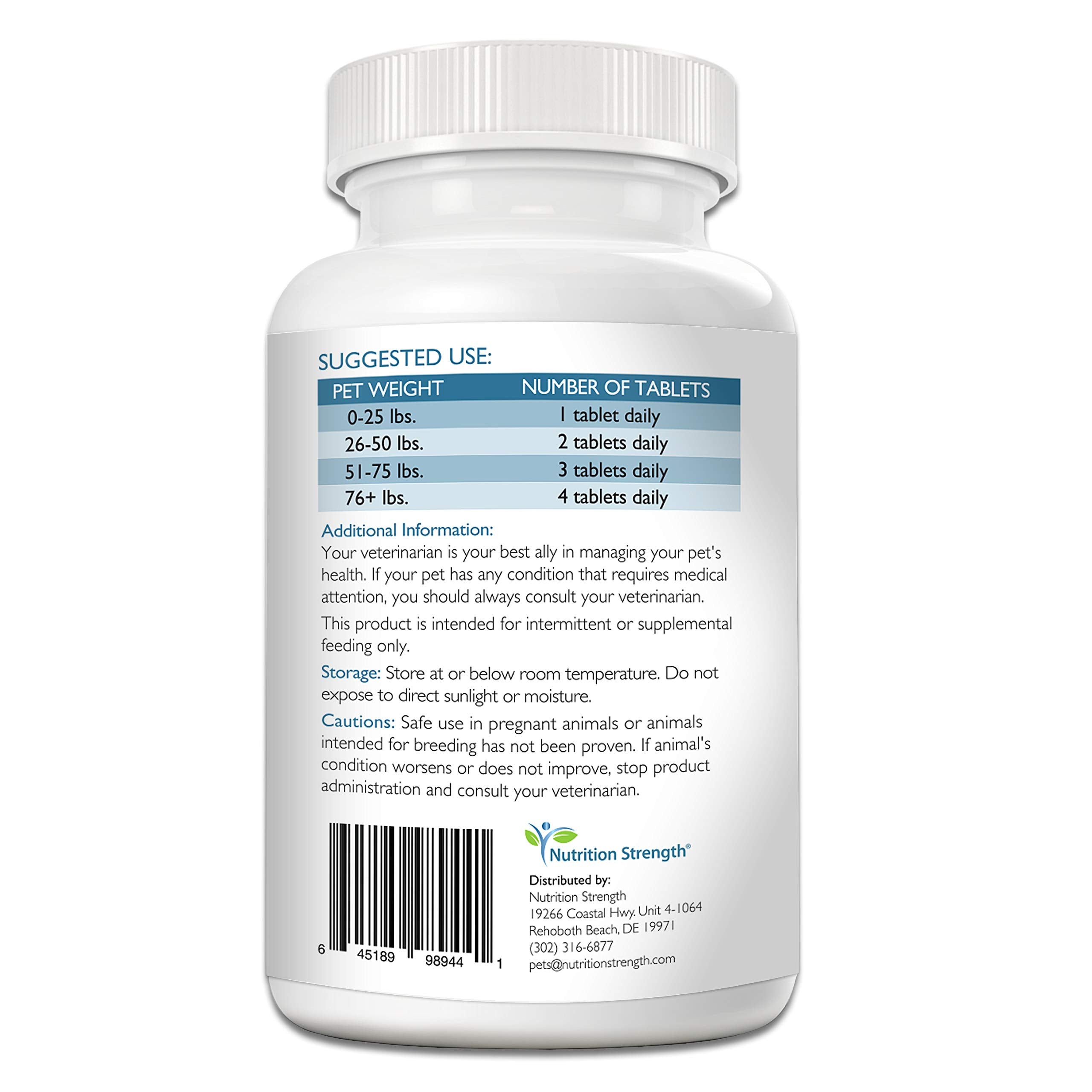 Nutrition Strength thyroid dog chew treats are tasty and easy to administer for daily support.