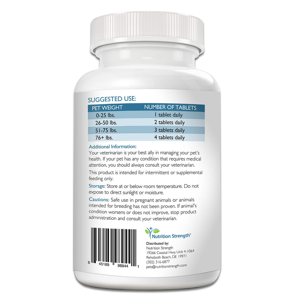 Nutrition Strength thyroid dog chew treats are tasty and easy to administer for daily support.