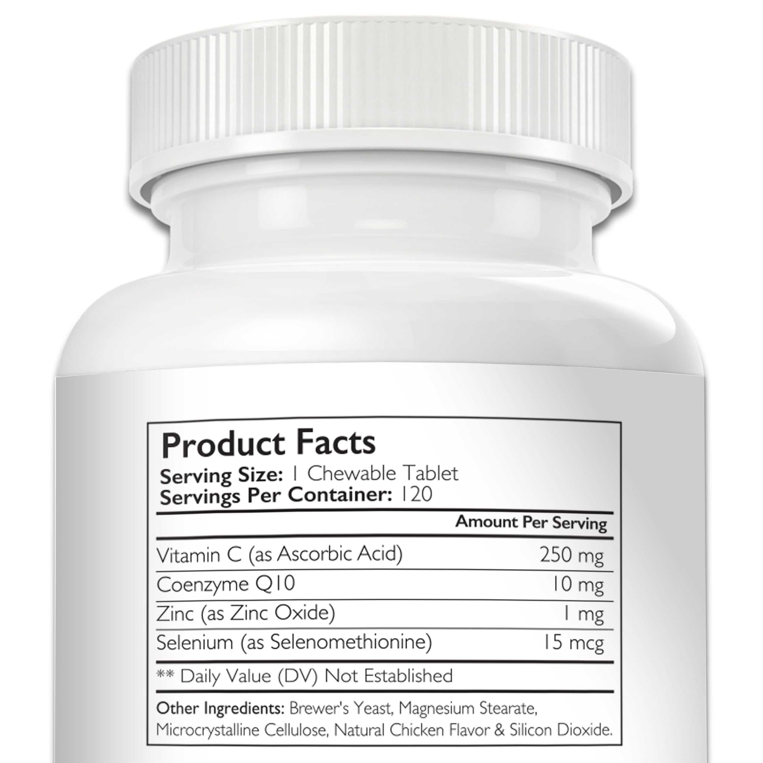 Nutrition Strength vitamin C for dogs tablets dog bowl scene highlights daily supplement routine