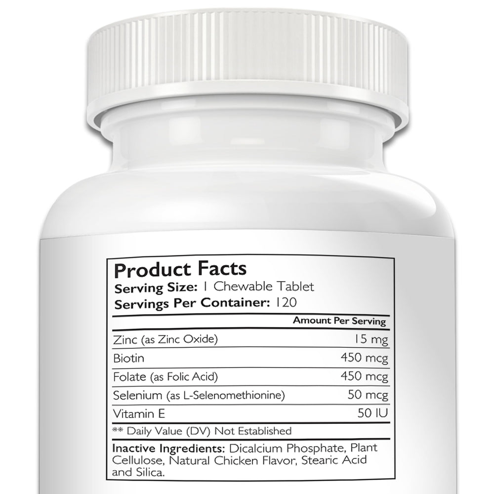Nutrition Strength zinc for dogs growth and metabolism support for steady development.