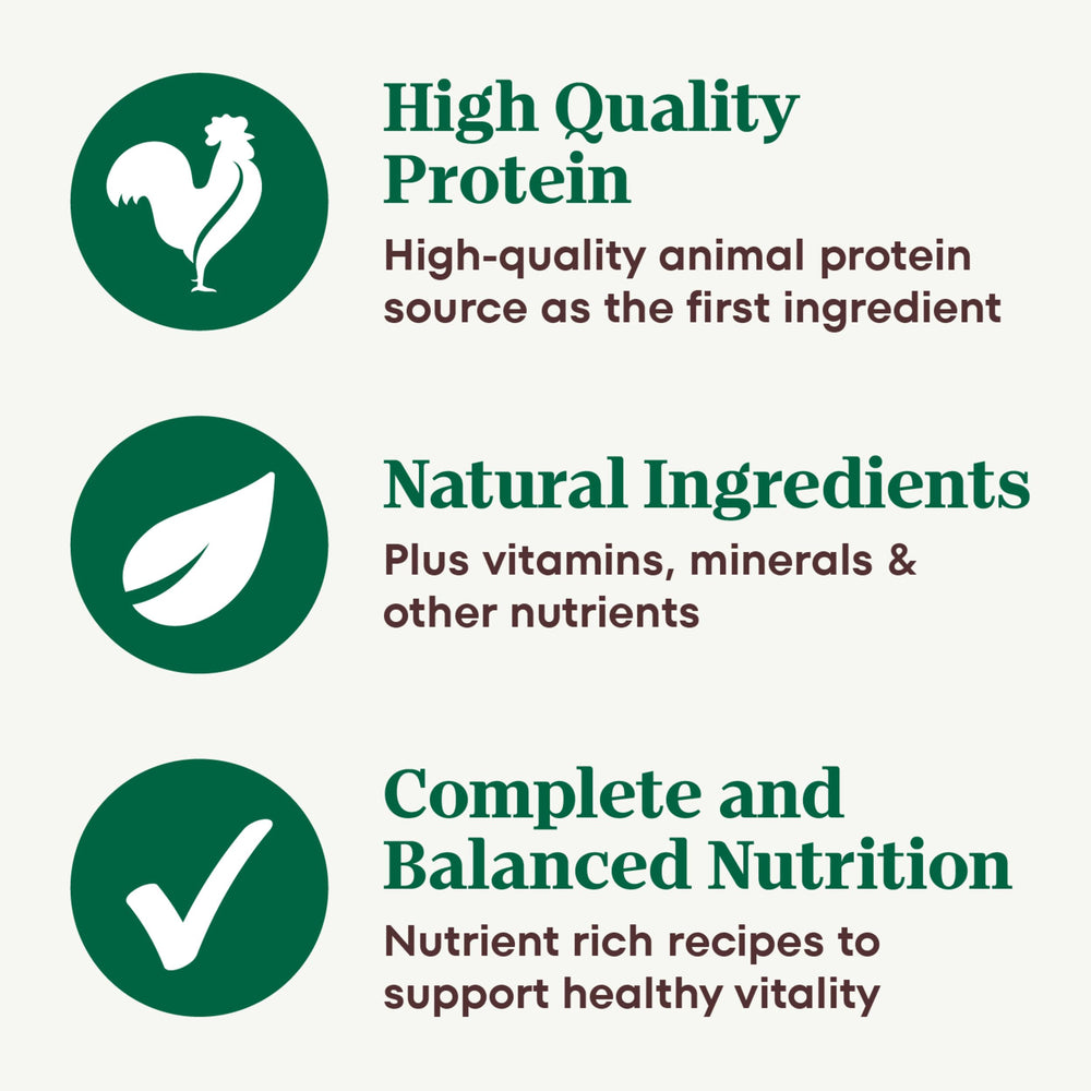 Nutro grain-free recipe label highlights no grains.