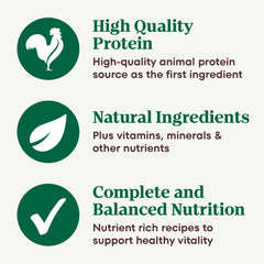 Nutro grain-free recipe label highlights no grains.