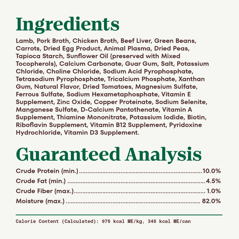 Grain-free formula emphasis on Nutro Hearty Stew label