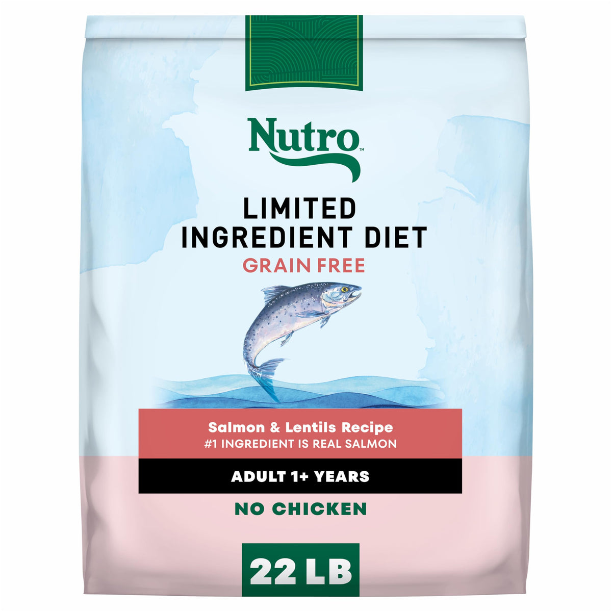 Nutro Limited Ingredient Diet salmon and lentils bag for sensitive dogs
