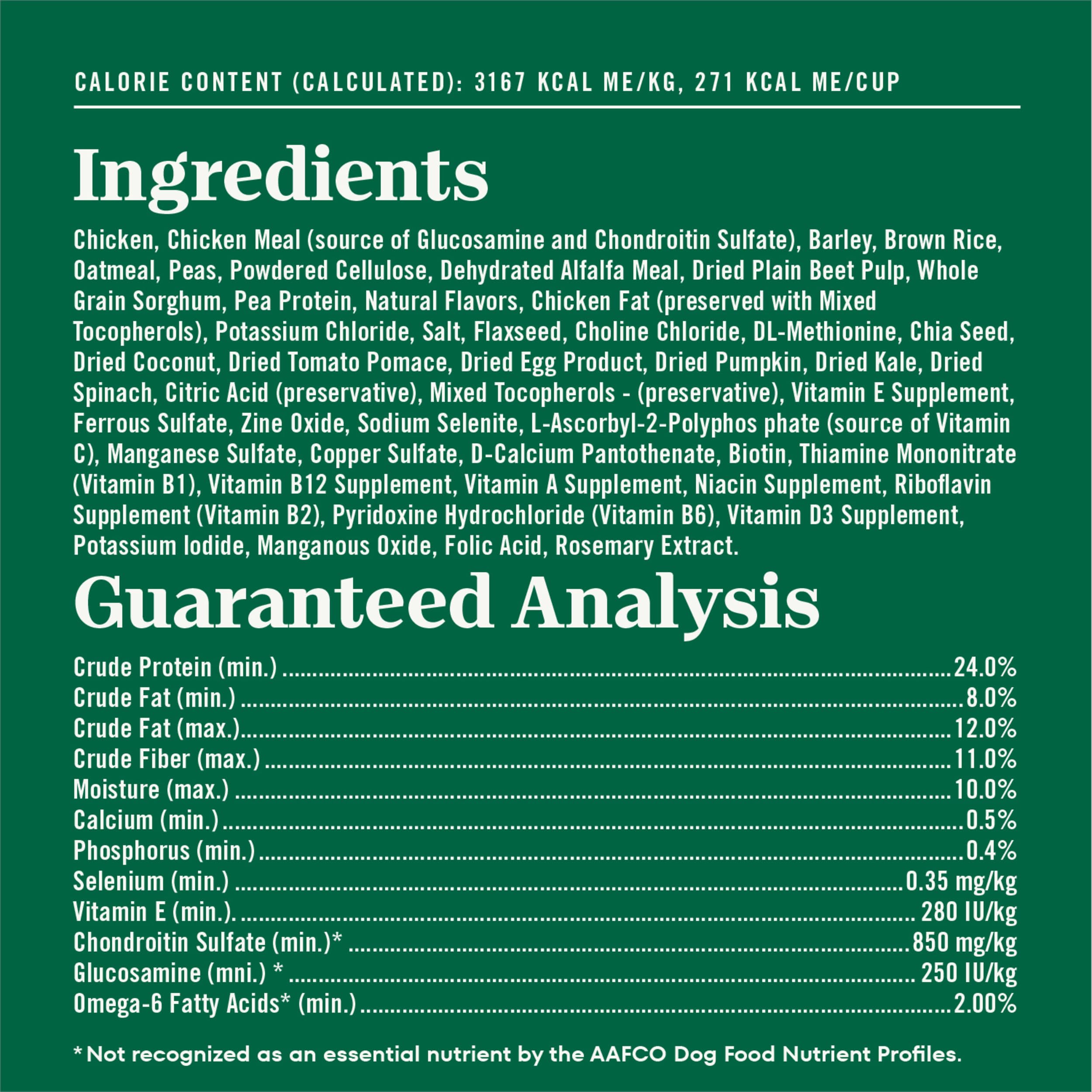 Nutro Natural Choice Large Breed Healthy Weight packaging displays Vitamin E and Selenium antioxidants