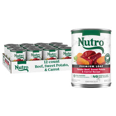 Nutro Natural Choice Loaf Beef can pack for convenient meals