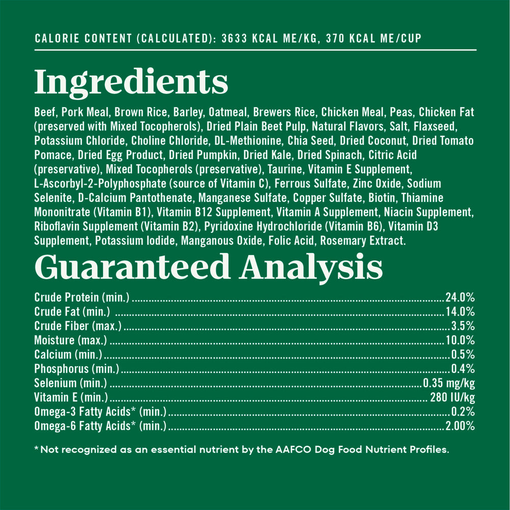Nutro Natural Choice serving adult dog dry food.
