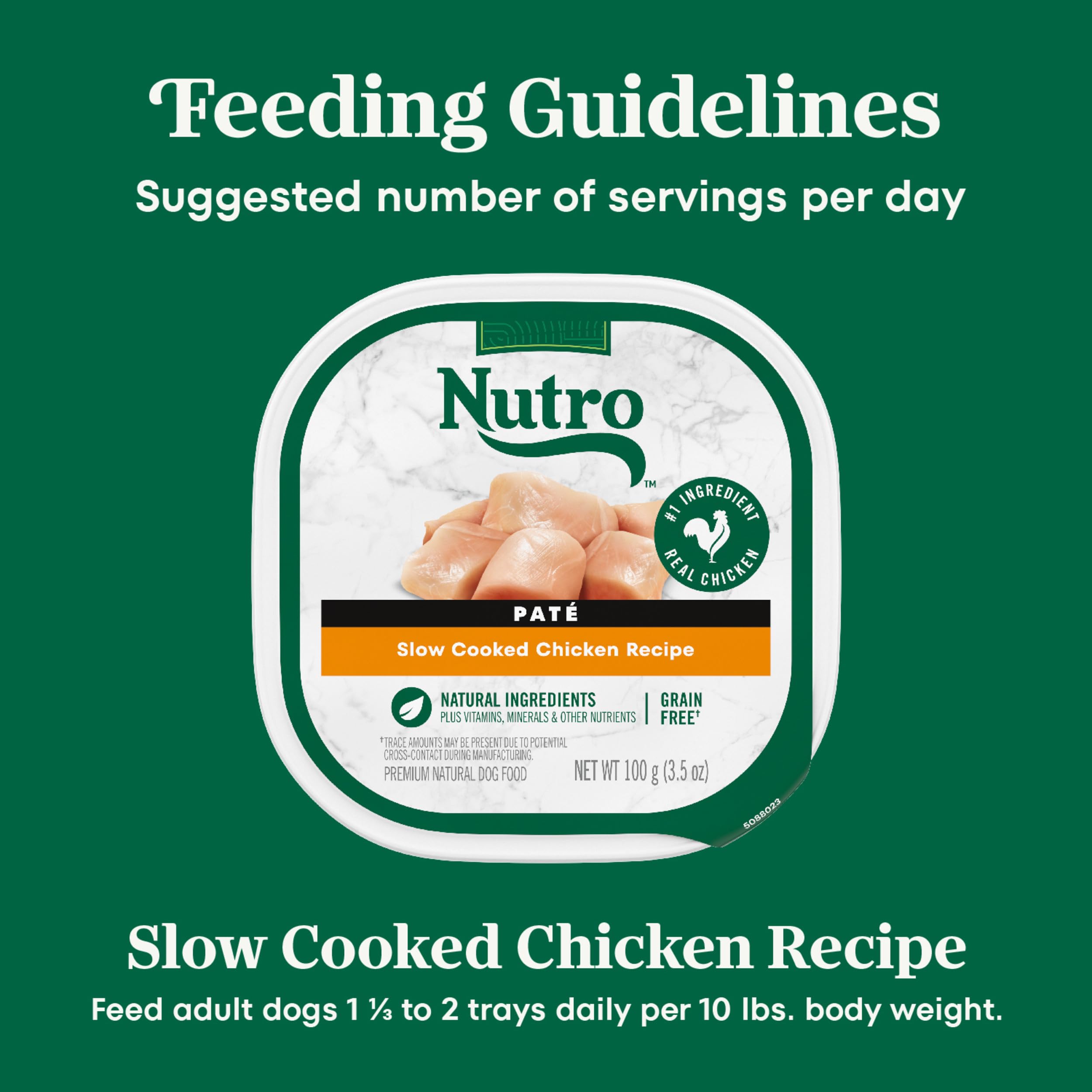 Nutro natural ingredients with vitamins and minerals close-up.