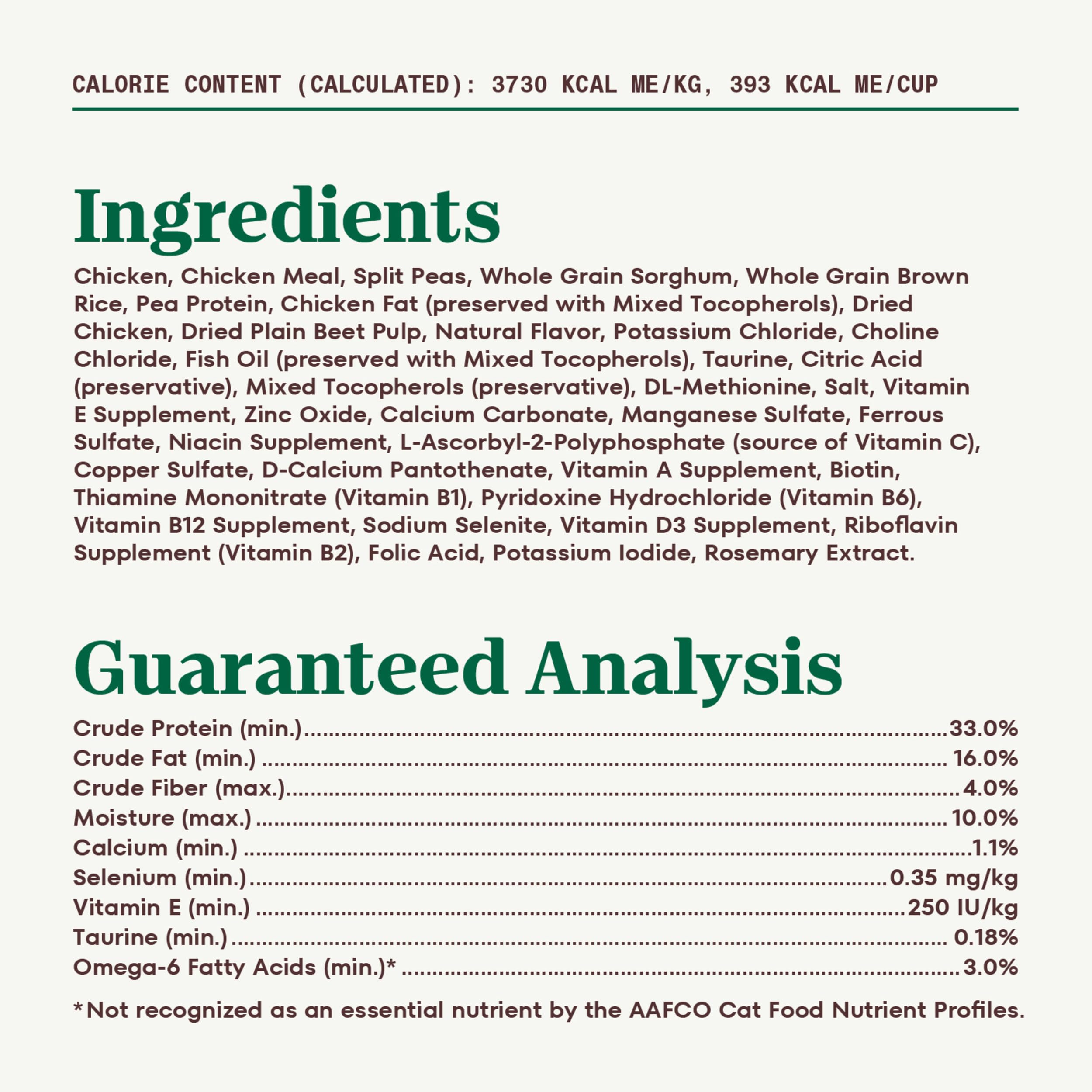 Nutro omega-6 fatty acids for healthy skin and coat closeup.