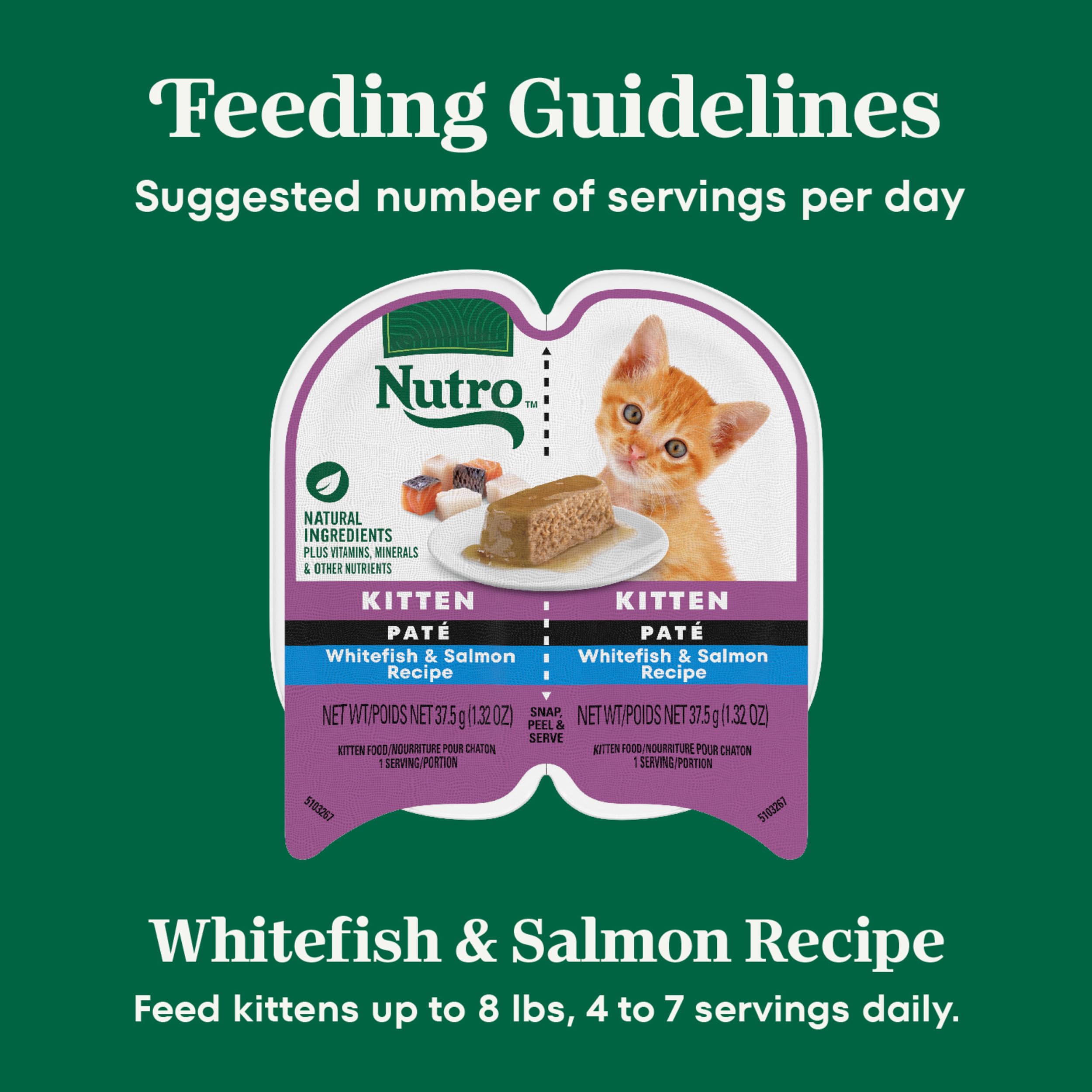 Nutro Perfect Portions grain-free recipe note visible on packaging.