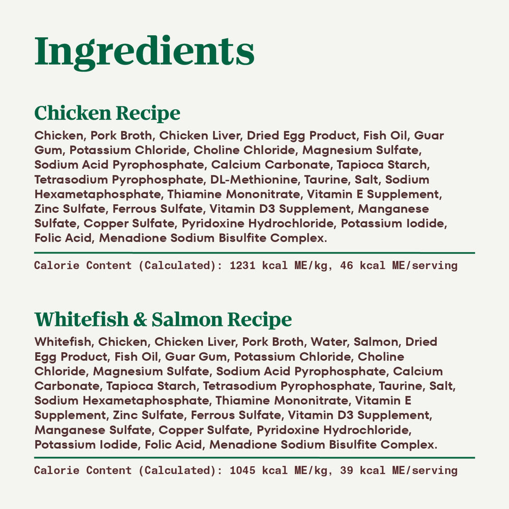 Nutro Perfect Portions kitten pate ingredients view highlighting natural ingredients.