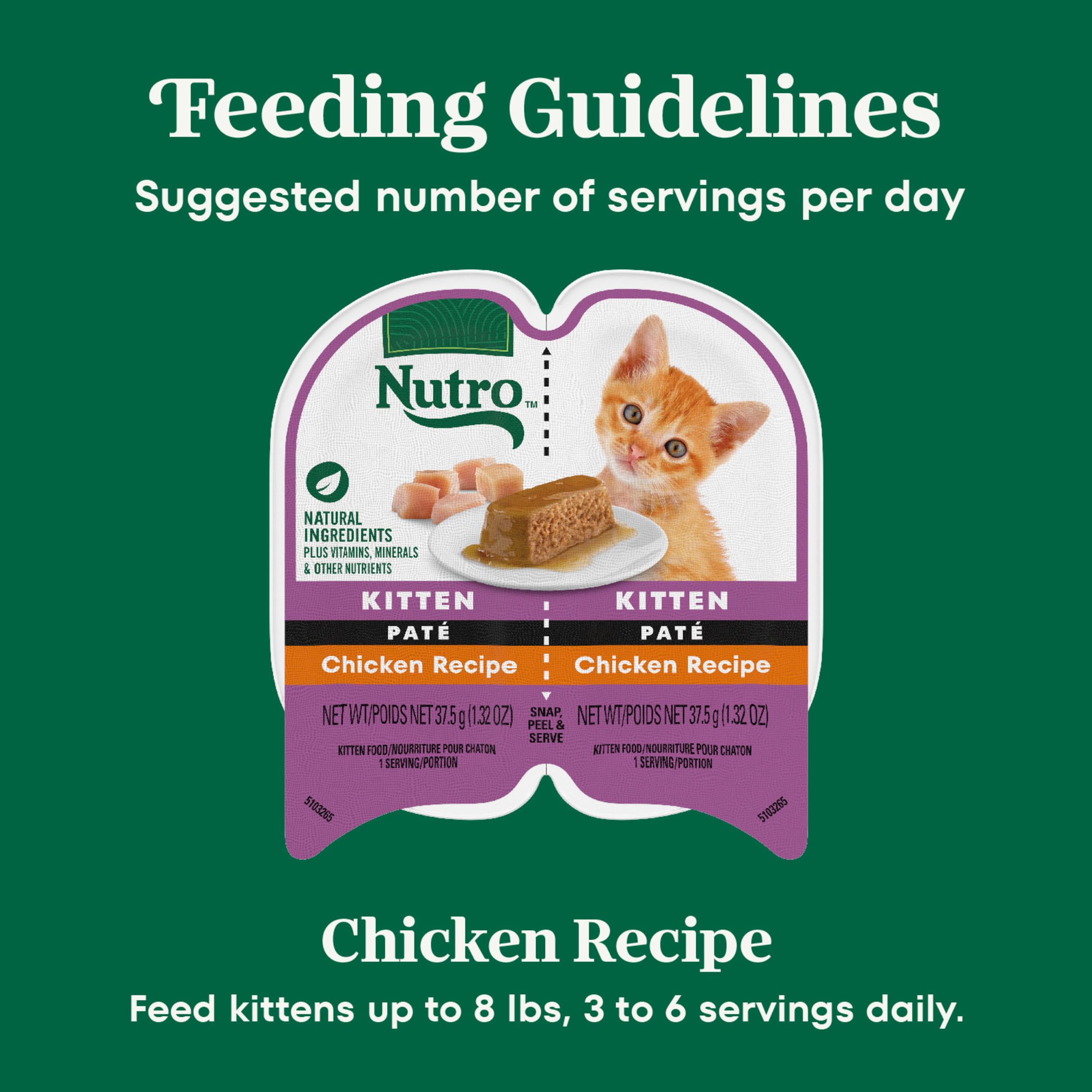 2.6 oz Nutro portions ideal for simple feeding routines