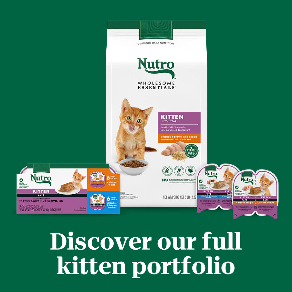 Nutro Perfect Portions serving size guide showing portion recommendations.